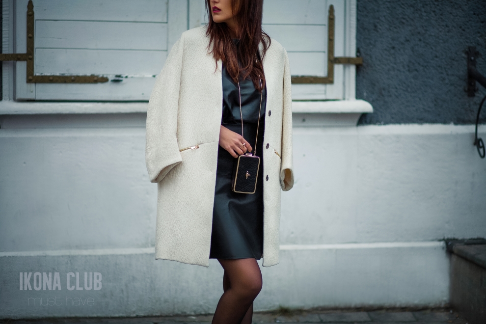 Fashion | Womens white wool fashion coat 
