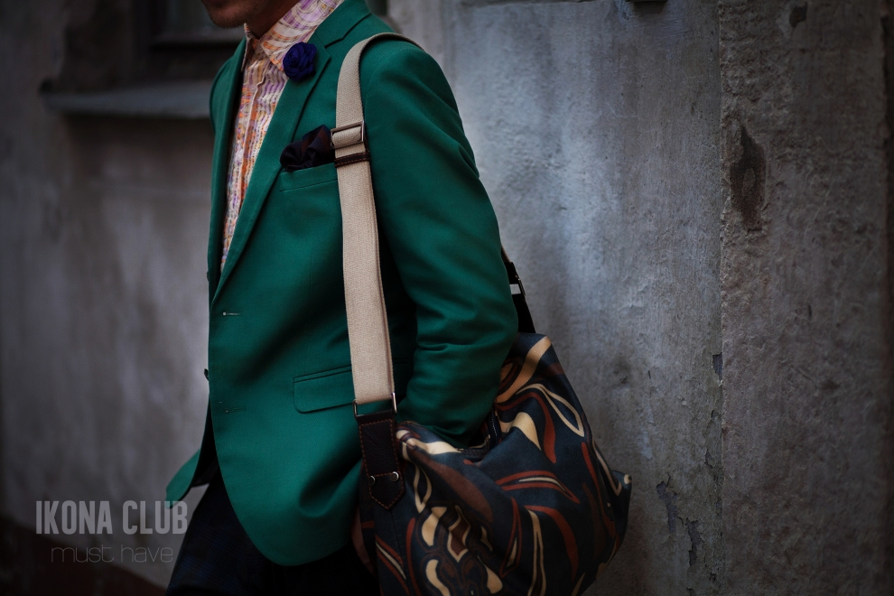 Mens fashion | Green blazer